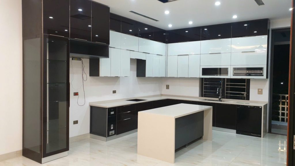 tủ bếp inox cánh kính đà nẵng
