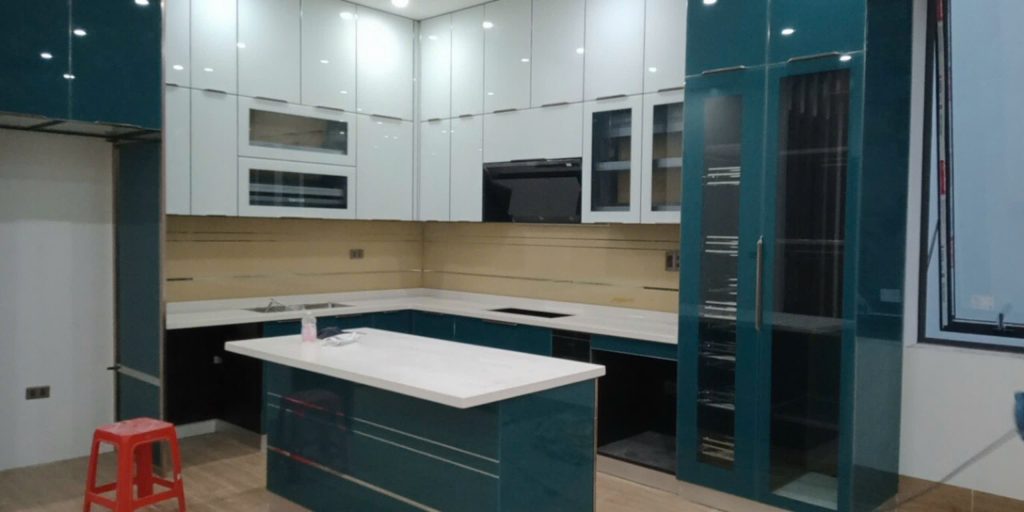 tủ bếp inox cánh kính hải phòng