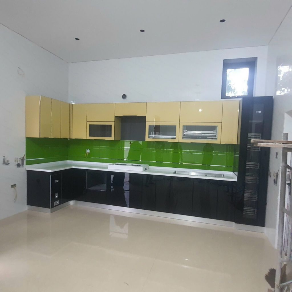 tủ bếp inox cánh kính thanh hóa