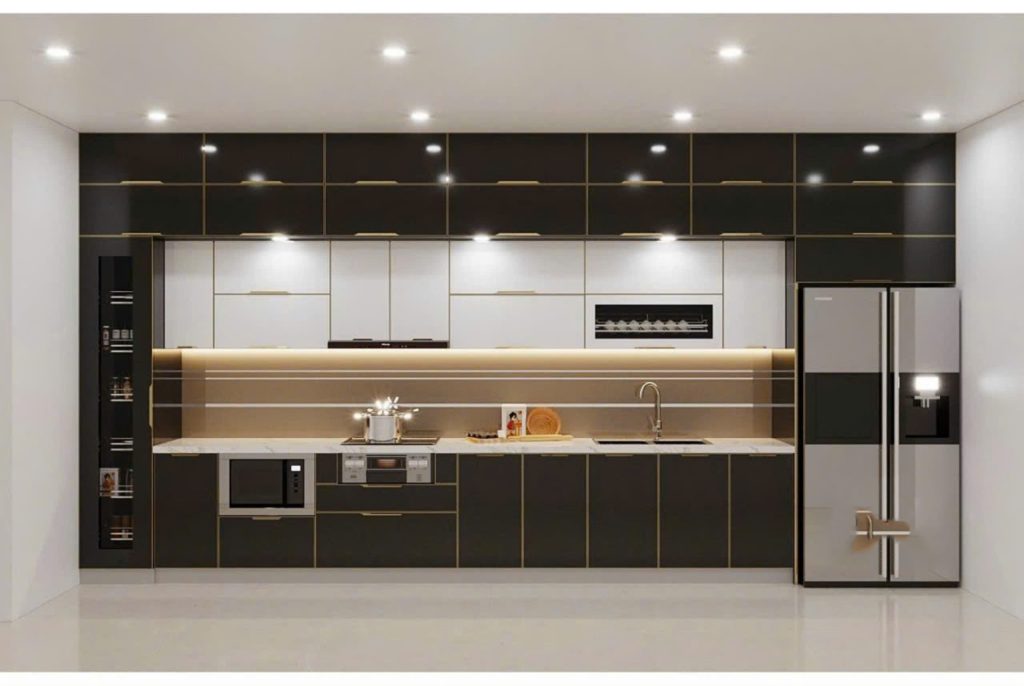 tủ bếp nhôm cánh kính có bền không