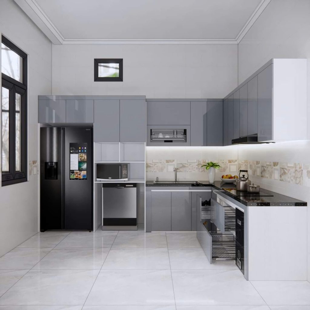 tủ bếp nhựa pvc sơn men tại hải phòng